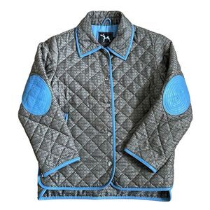 Coach  Signature C Quilted Logo Jacket - Brown, Blue, Size M